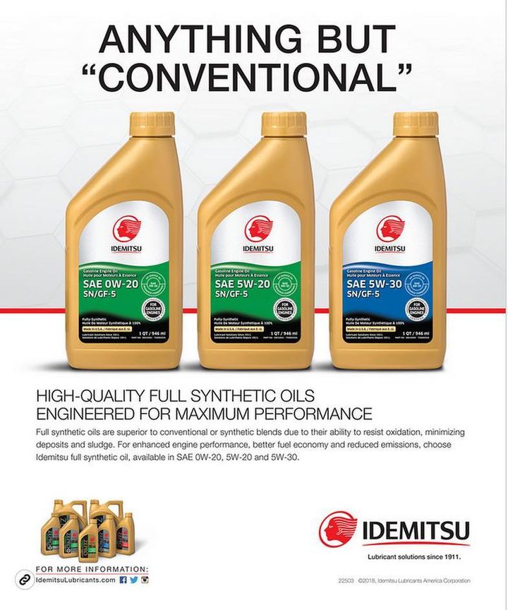 Photo from @IdemitsuLubes on Facebook on Idemitsu Lubricants America at 3/18/19 at 5:42PM