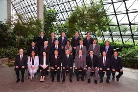 Group Photo at Corporate Building